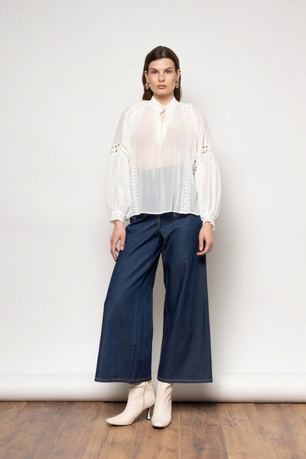 YVONY TOP ECRU - Vesta Donna