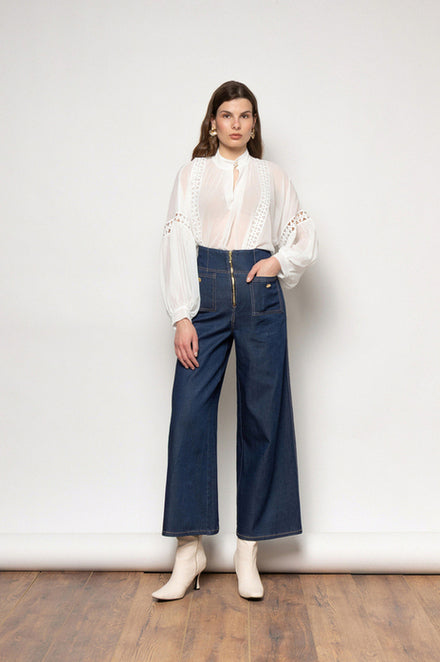 YVONY TOP ECRU - Vesta Donna