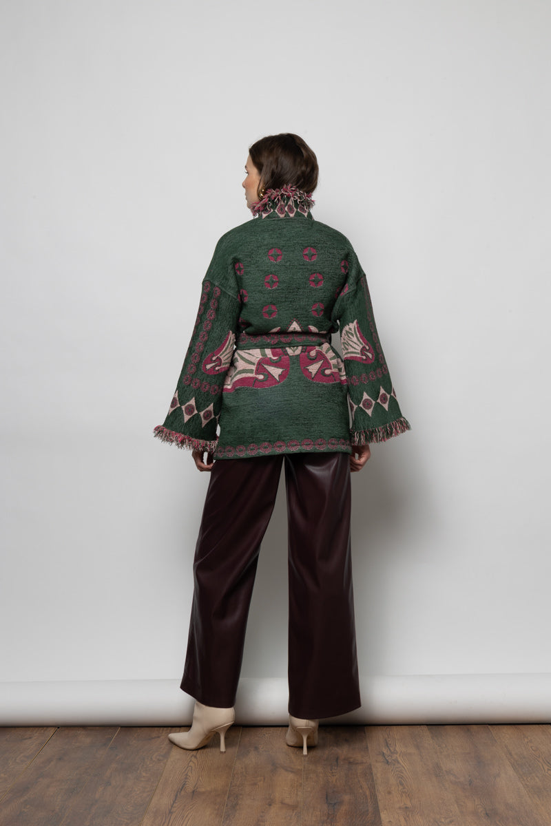 ELYNA JACKET GREEN - Vesta Donna