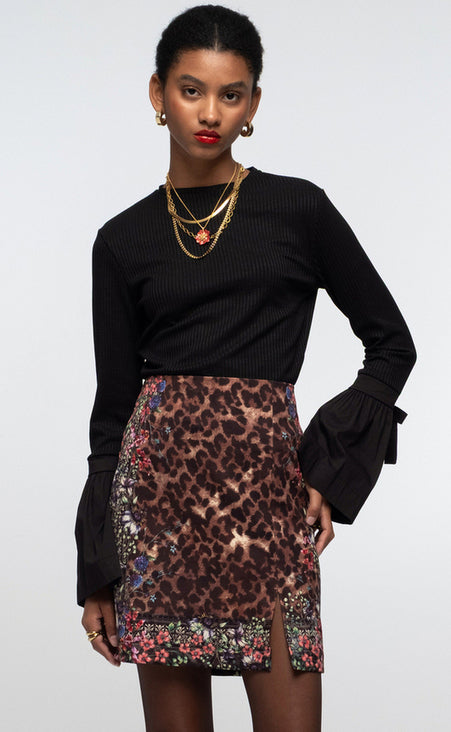 CLEMATIS MINI SKIRT - Vesta Donna