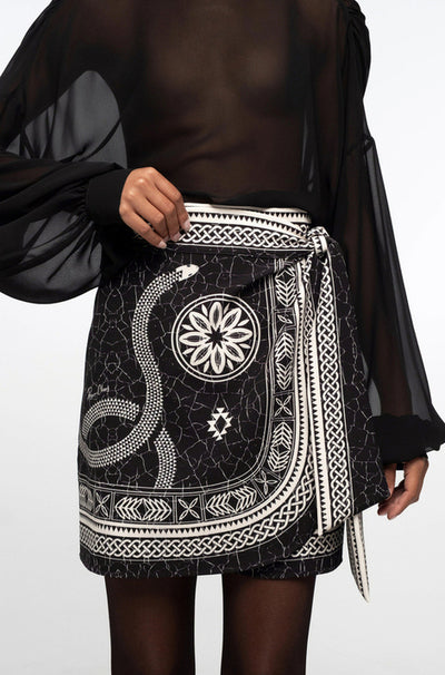 PHILOSOPHY WRAP SKIRT