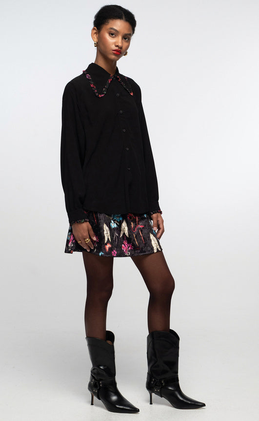 HYDRANGEA MINI SKIRT - Vesta Donna