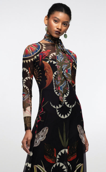 NOCTURNAL LONG DRESS - Vesta Donna