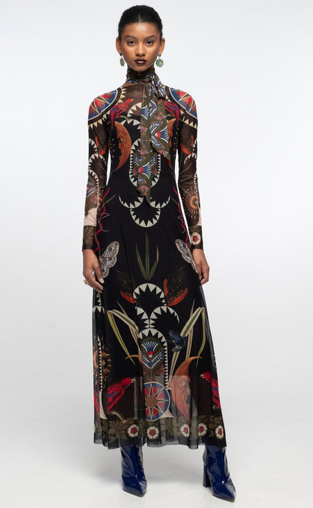 NOCTURNAL LONG DRESS - Vesta Donna