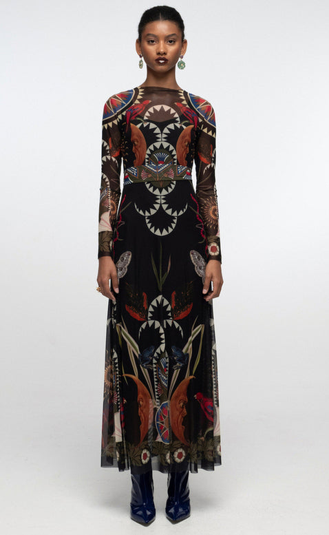 NOCTURNAL LONG DRESS - Vesta Donna