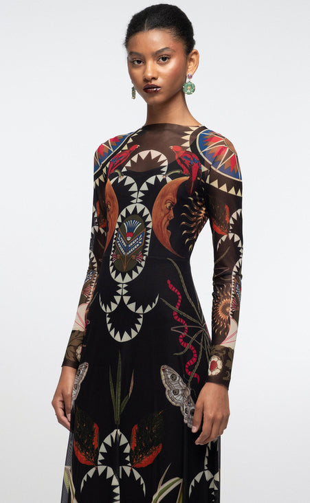 NOCTURNAL LONG DRESS - Vesta Donna