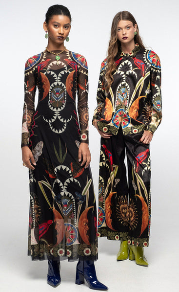 NOCTURNAL LONG DRESS - Vesta Donna