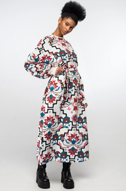 ROMANCER SWEATER DRESS ECRU