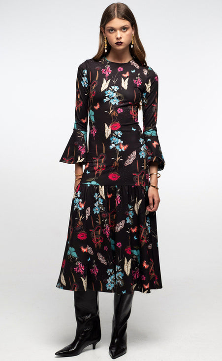 HYDRANGEA LONG DRESS - Vesta Donna