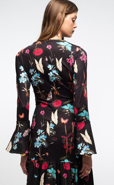 HYDRANGEA LONG DRESS - Vesta Donna