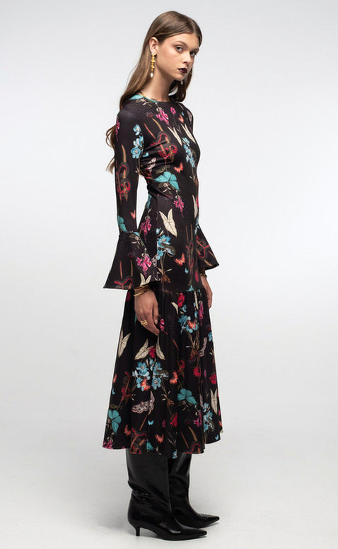 HYDRANGEA LONG DRESS - Vesta Donna