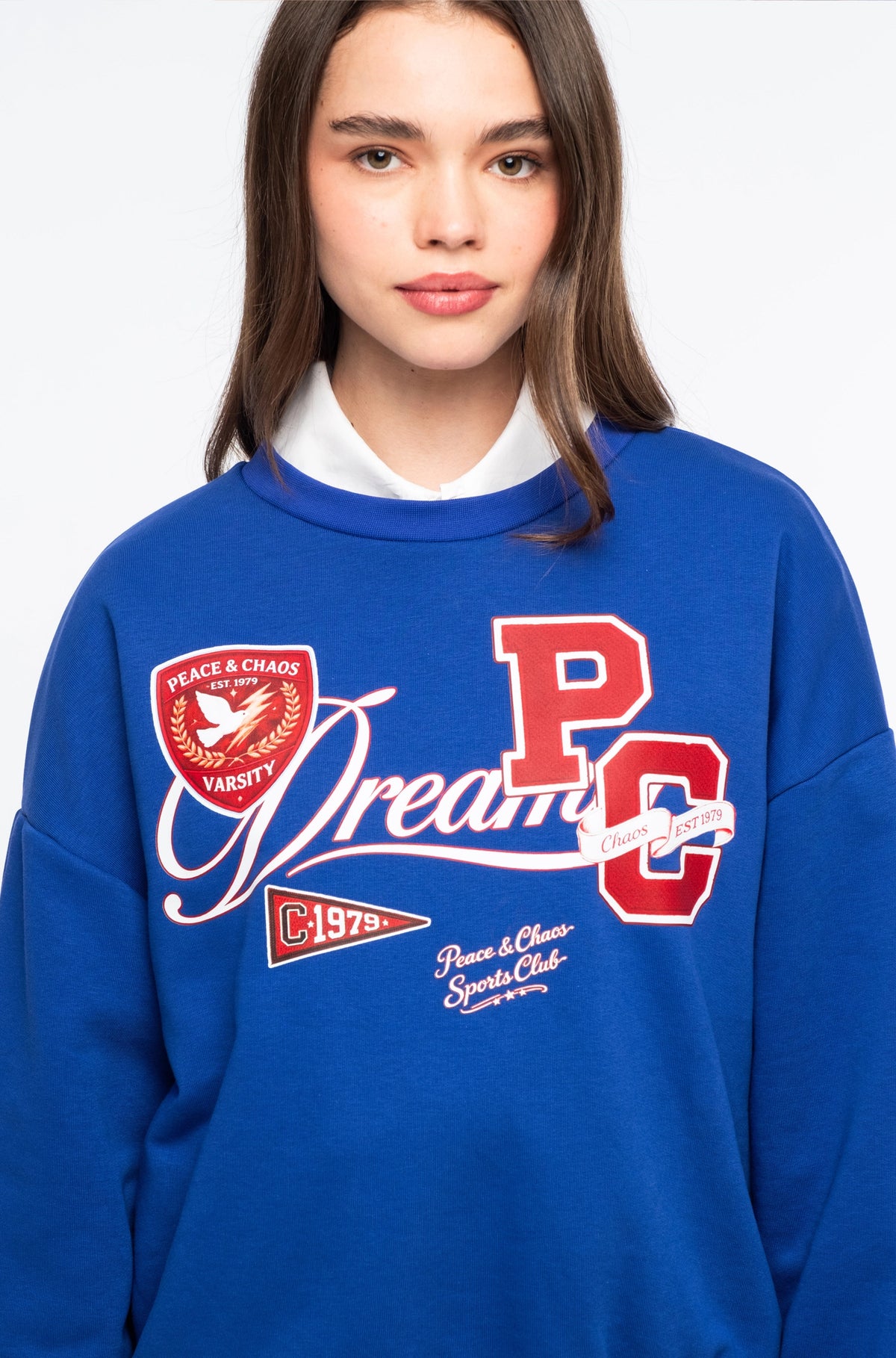 VARSITY SWEATER BLUE