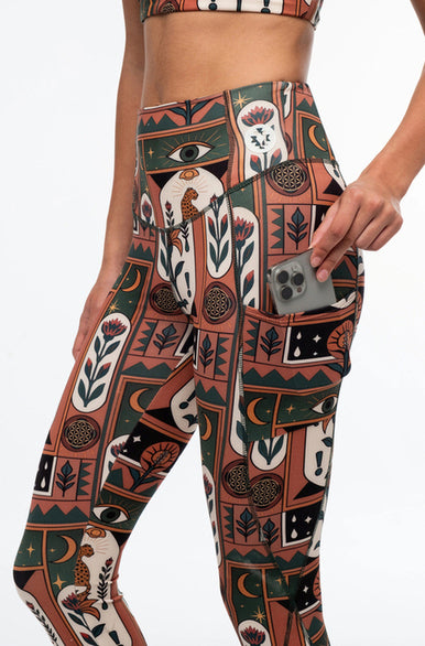 MYSTIC BLOOM SPORTS LEGGINGS