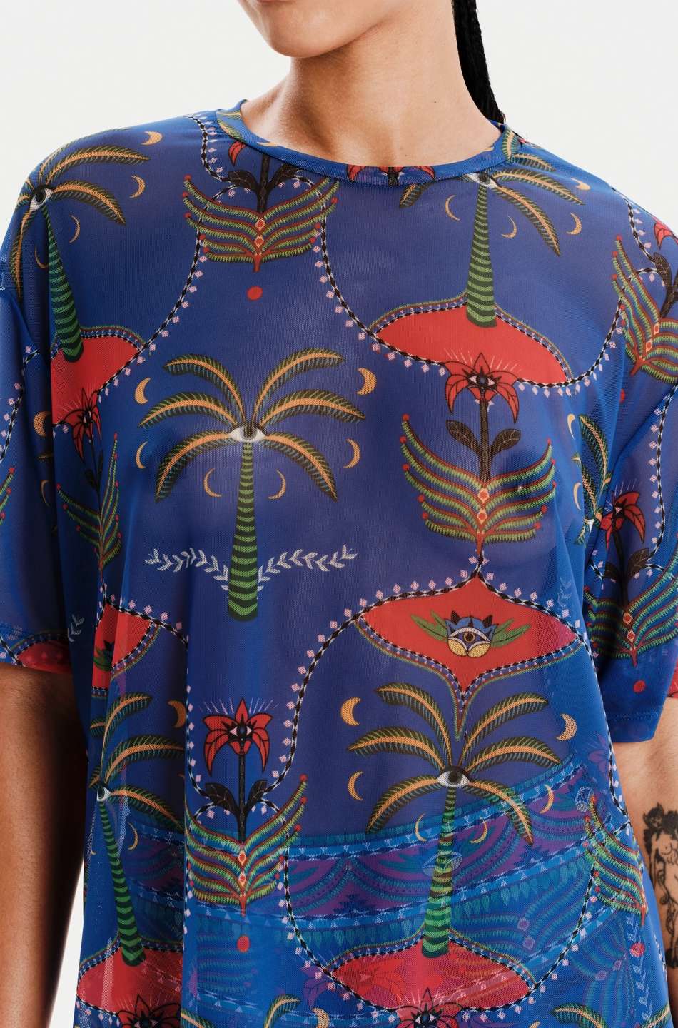 ALIGNMENT LOOSE-ART T-SHIRT - Mesh