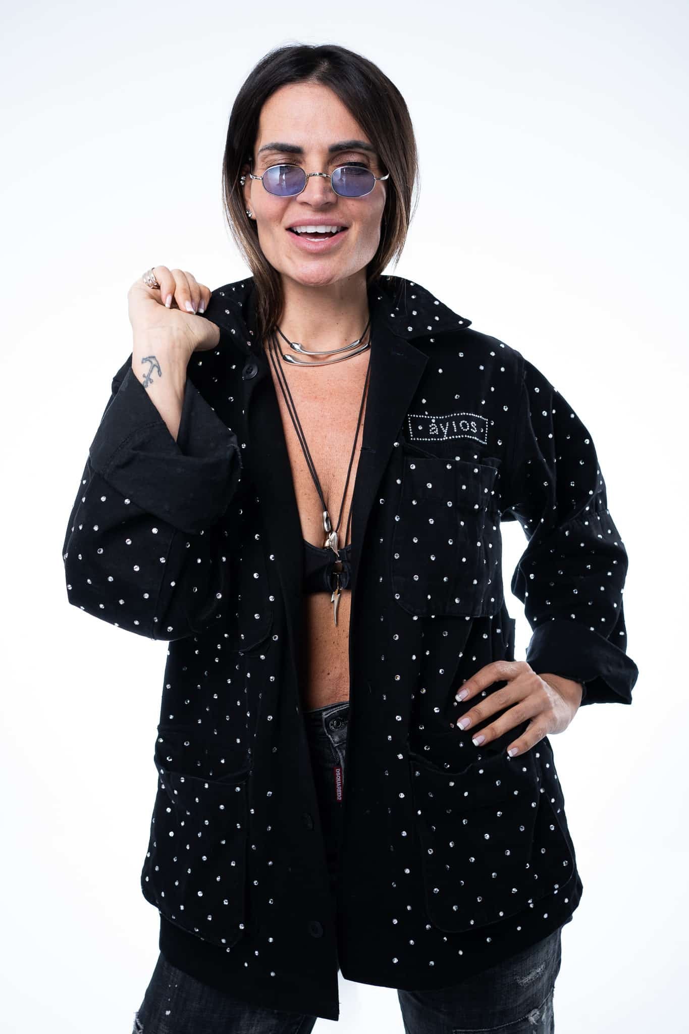 FESTIVE WHITE DIAMONDS JACKET - Vesta Donna