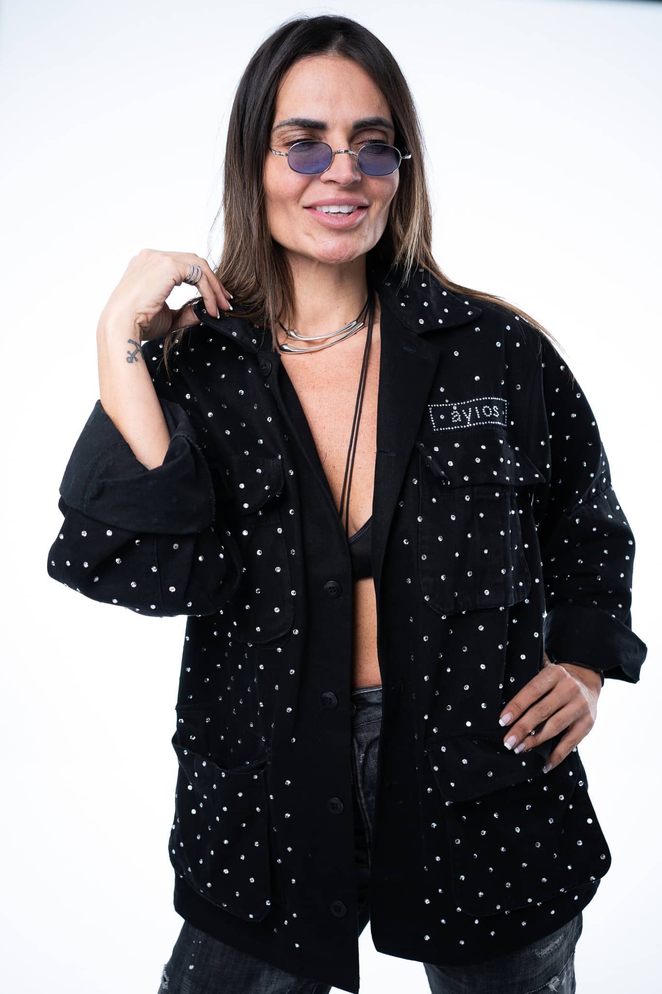 FESTIVE WHITE DIAMONDS JACKET - Vesta Donna