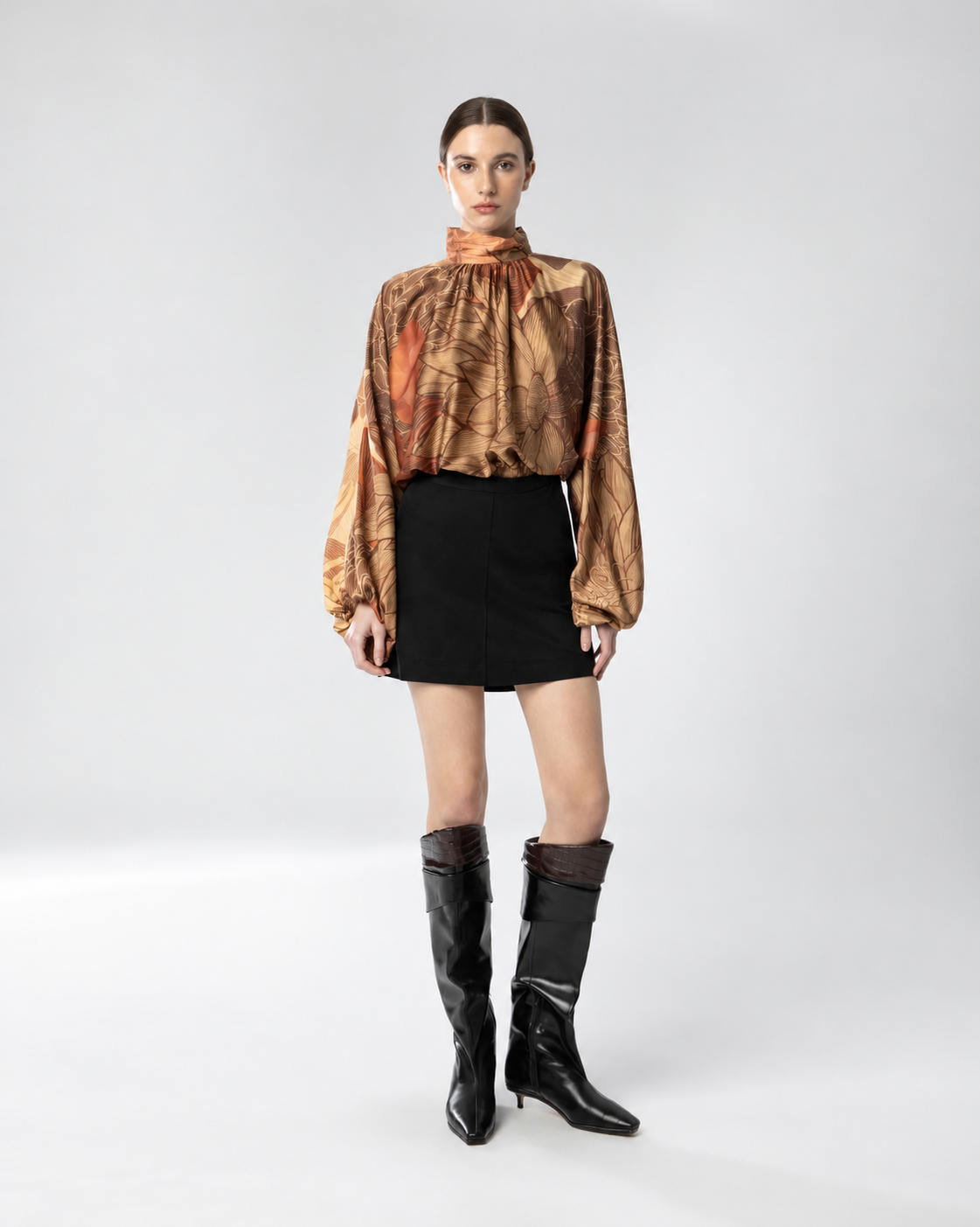 LISAR MINI SKIRT BLACK - Vesta Donna