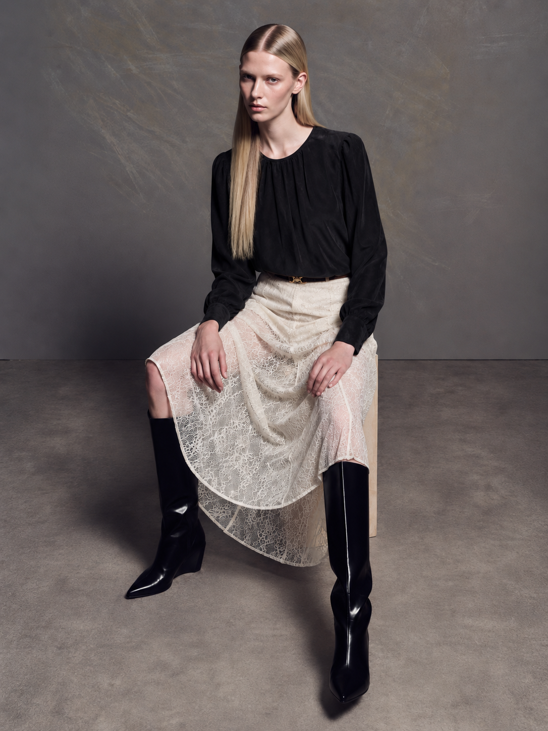 LEO BLOUSE BLACK