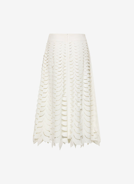 LUISA MIDI SKIRT A-LINE WHITE