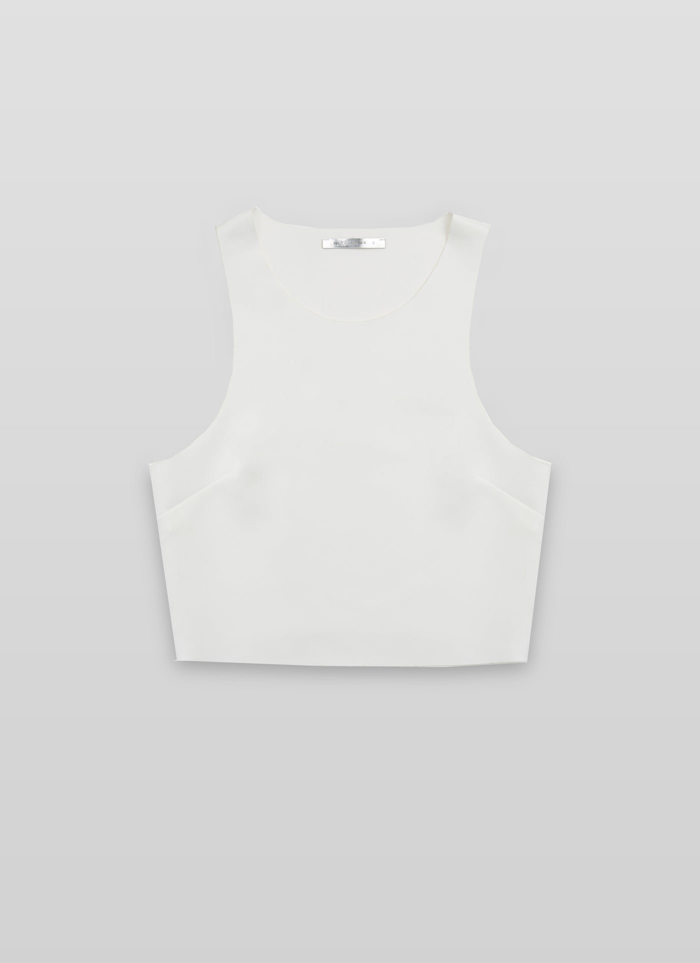 TANK CROPPED TOP WHITE - Vesta Donna
