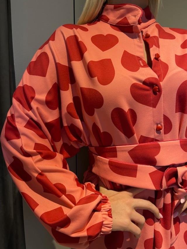 Innocent RED HEARTS DRESS - Vesta Donna