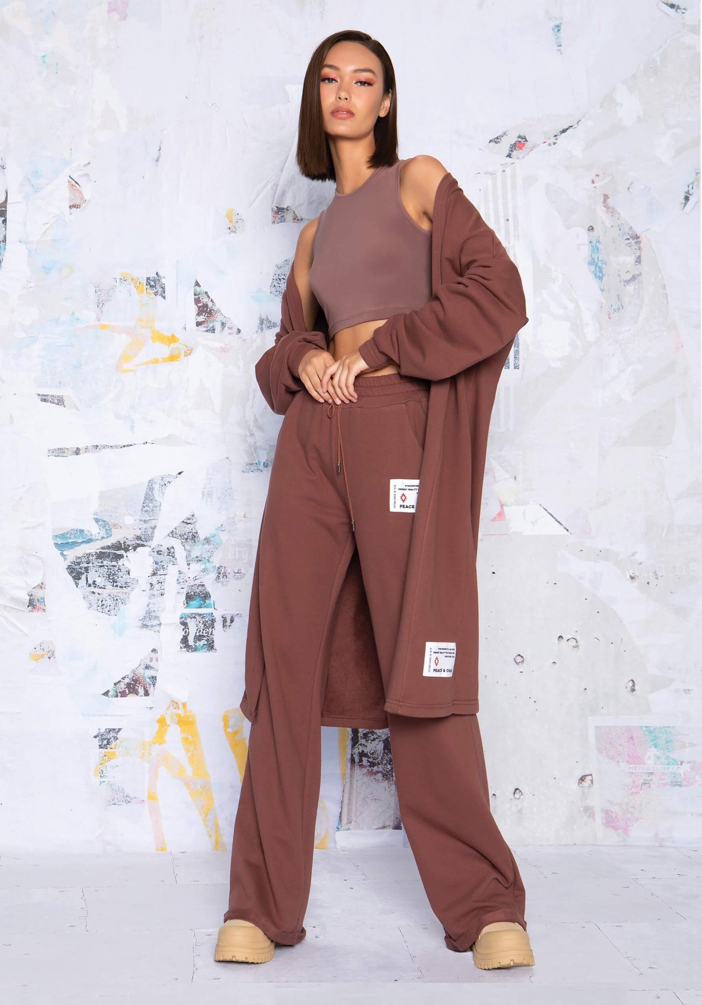 Peace & Chaos COFFEE FLAVOUR CARDIGAN - Vesta Donna