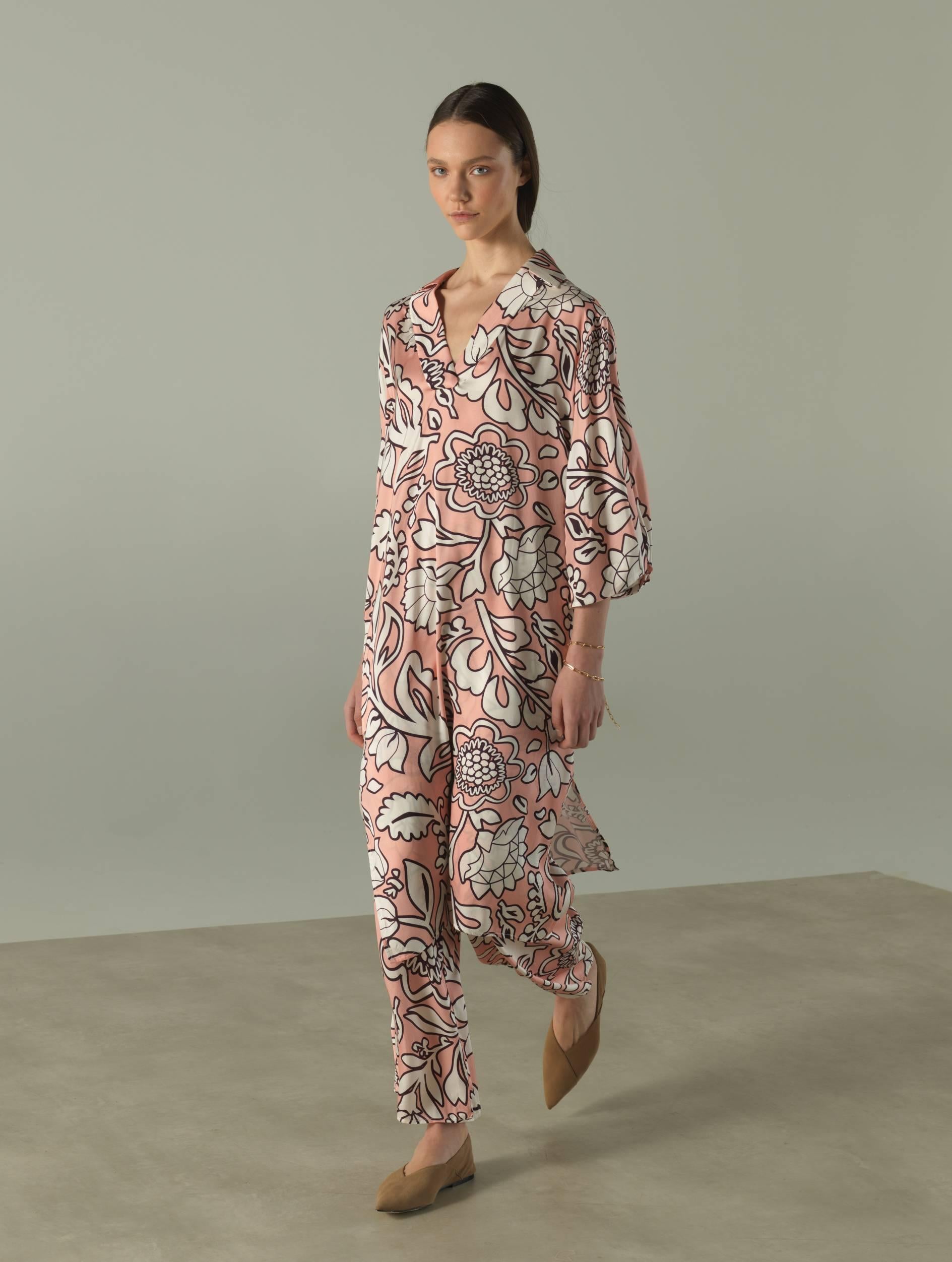 Milla FLOWER LONG PANTS - Vesta Donna