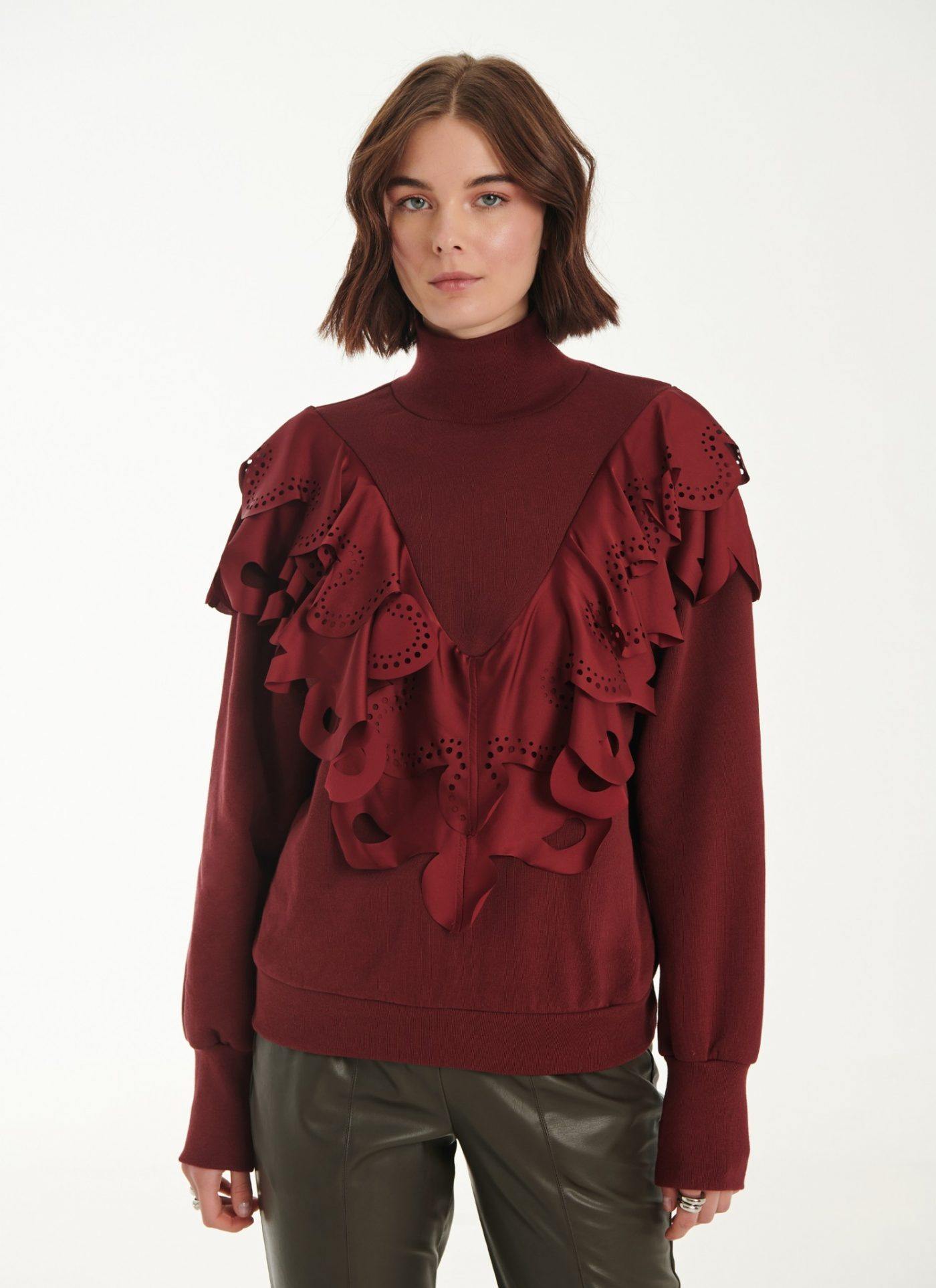Cutcuutur RUFFLED Sweatshirt - Vesta Donna