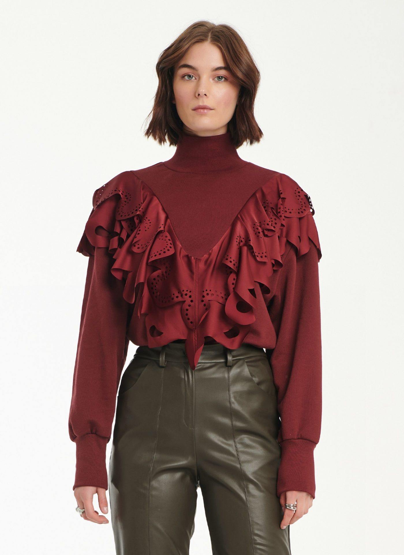 Cutcuutur RUFFLED Sweatshirt - Vesta Donna