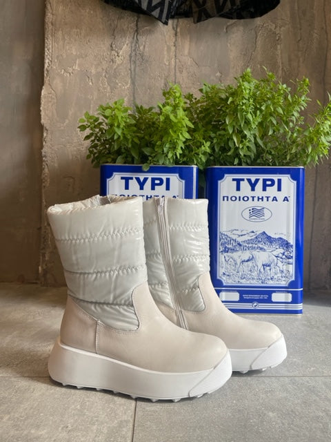 Mille Luci GSTAAD WHITE BOOTS - Vesta Donna