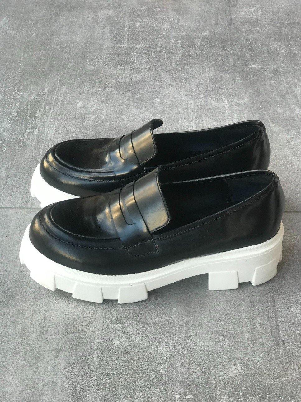 Mille Luci ΑΣΠΡΟΜΑΥΡΟ LOAFER - Vesta Donna