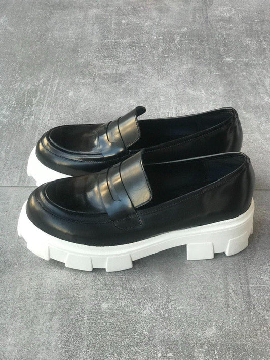 Mille Luci ΑΣΠΡΟΜΑΥΡΟ LOAFER - Vesta Donna