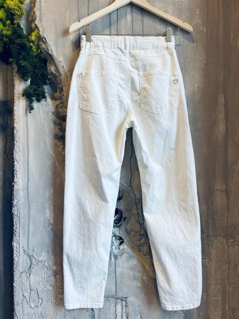 Please SLOUCHY WHITE DENIM - Vesta Donna