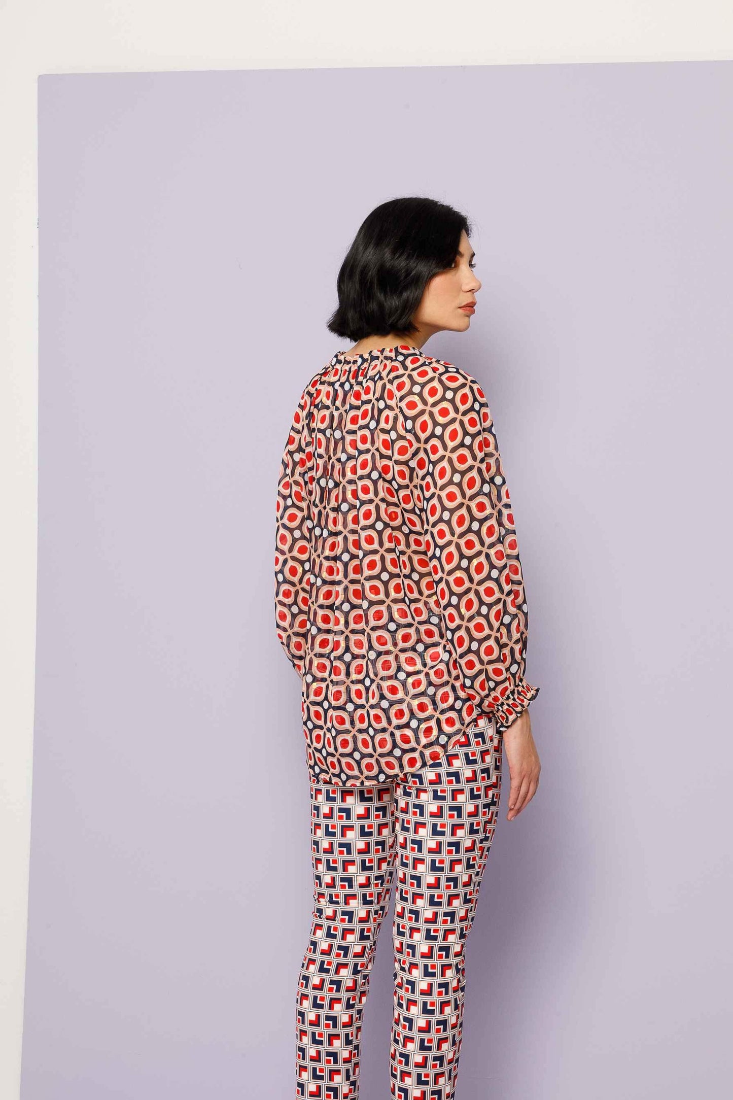 Nema ΠΑΝΤΕΛΟΝΙ PENCIL PRINTED - Vesta Donna