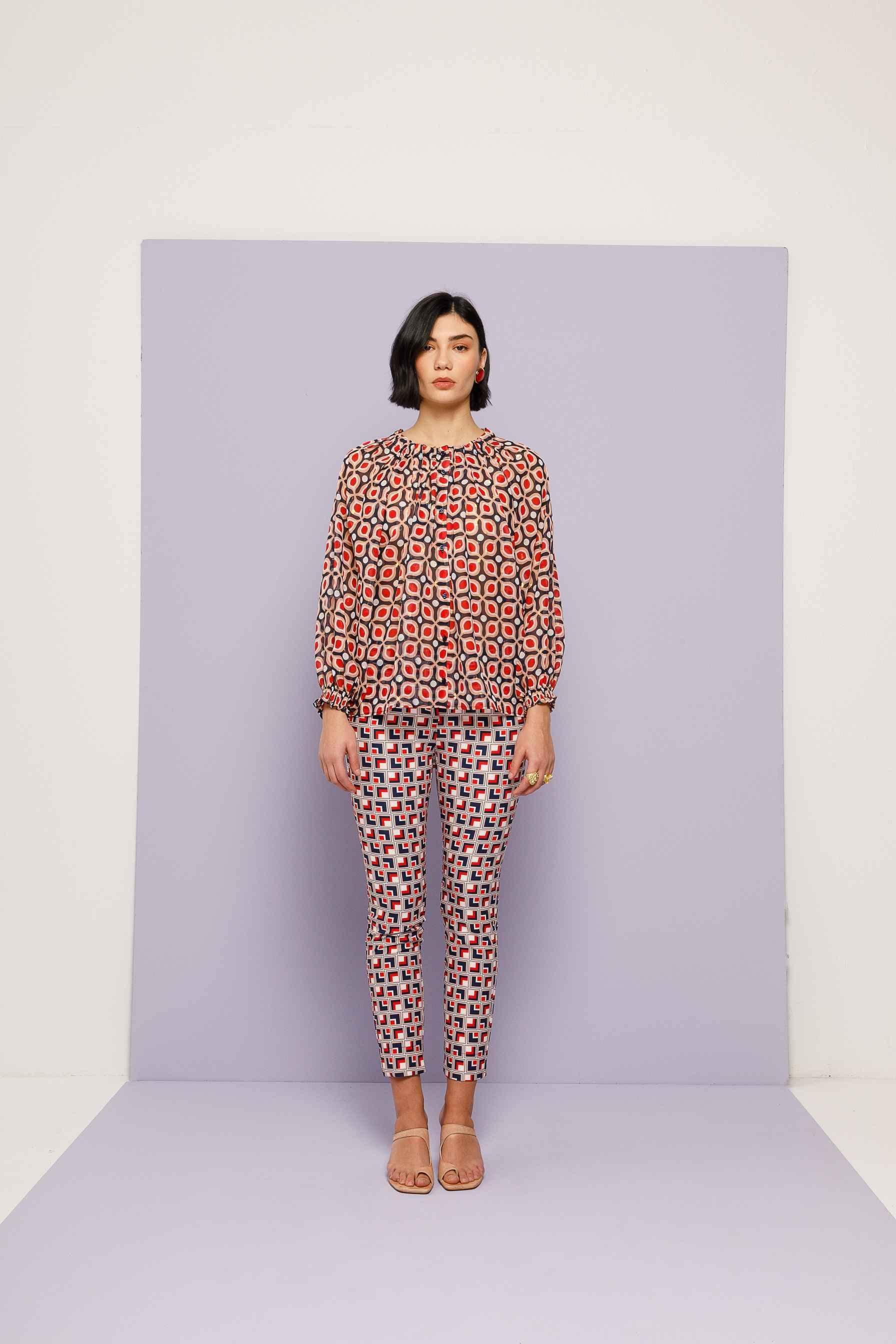 Nema ΠΑΝΤΕΛΟΝΙ PENCIL PRINTED - Vesta Donna