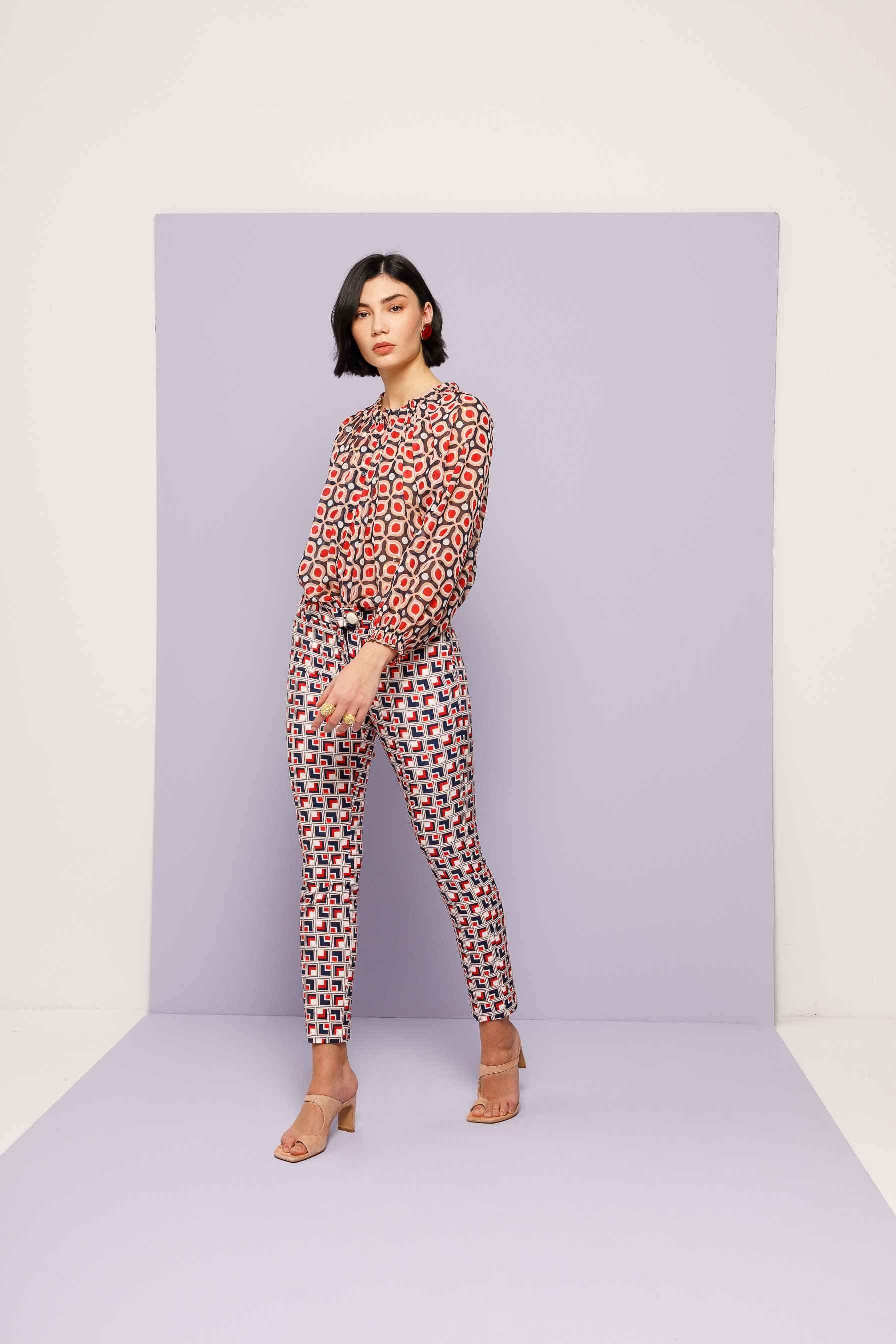 Nema ΠΑΝΤΕΛΟΝΙ PENCIL PRINTED - Vesta Donna