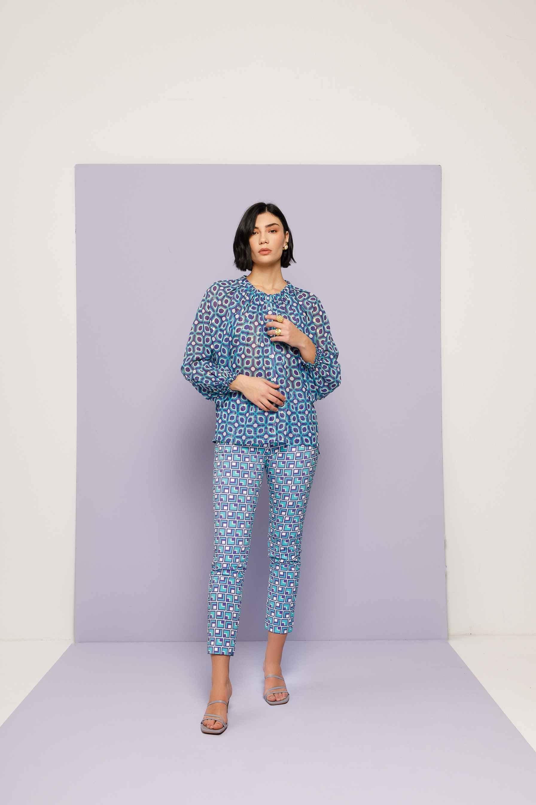 Nema ΠΑΝΤΕΛΟΝΙ PENCIL PRINTED - Vesta Donna