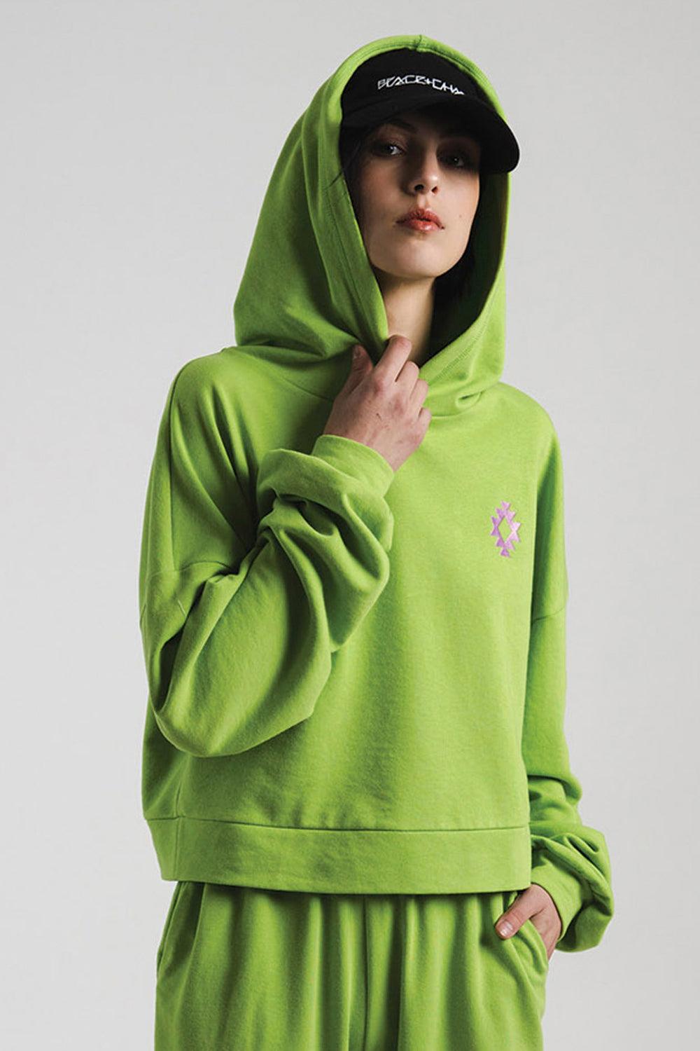 Peace & Chaos LIME HOODED SET - Vesta Donna