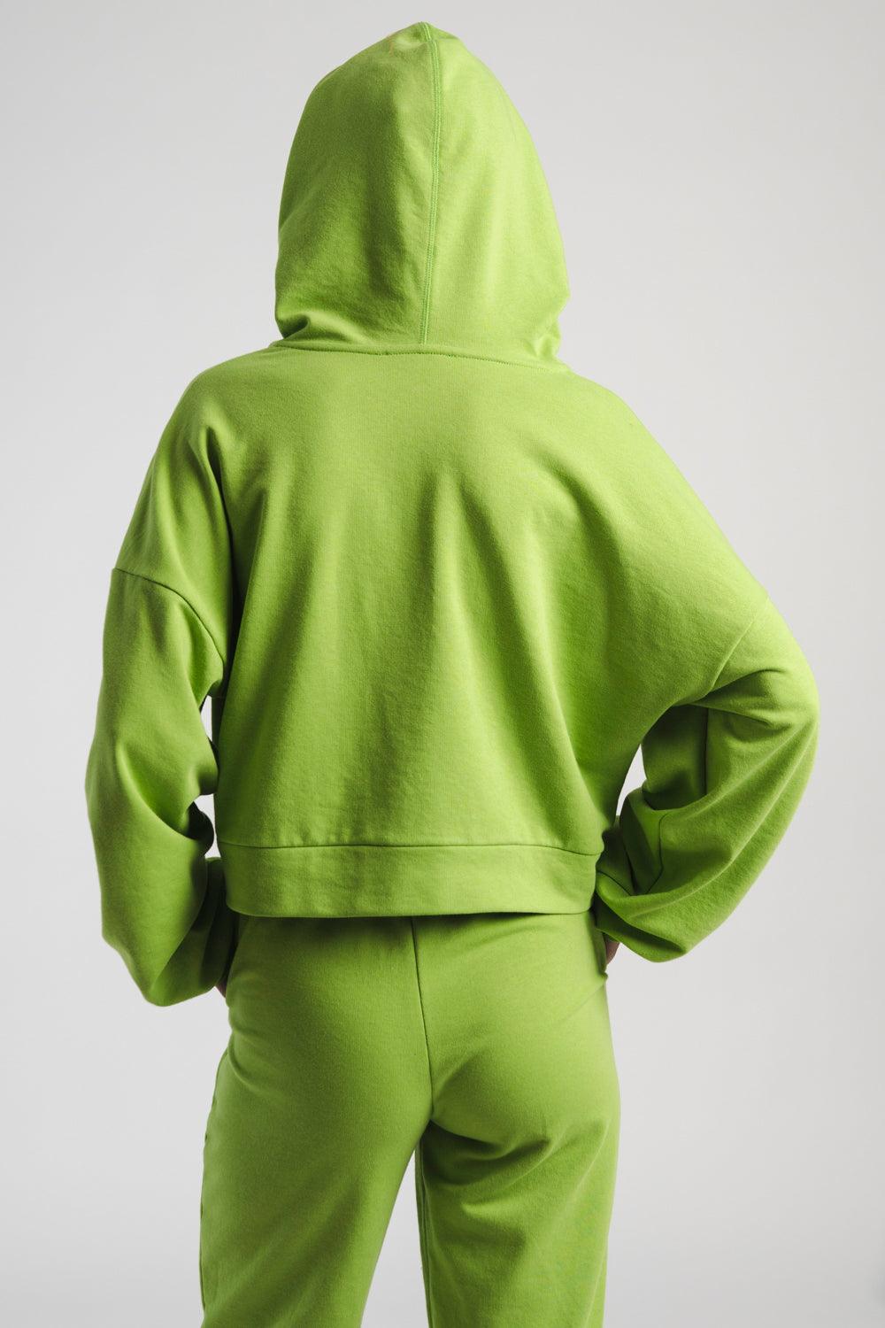 Peace & Chaos LIME HOODED SET - Vesta Donna