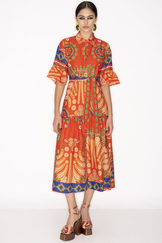 Peace & Chaos ANTHER BELL SLEEVE DRESS - Vesta Donna