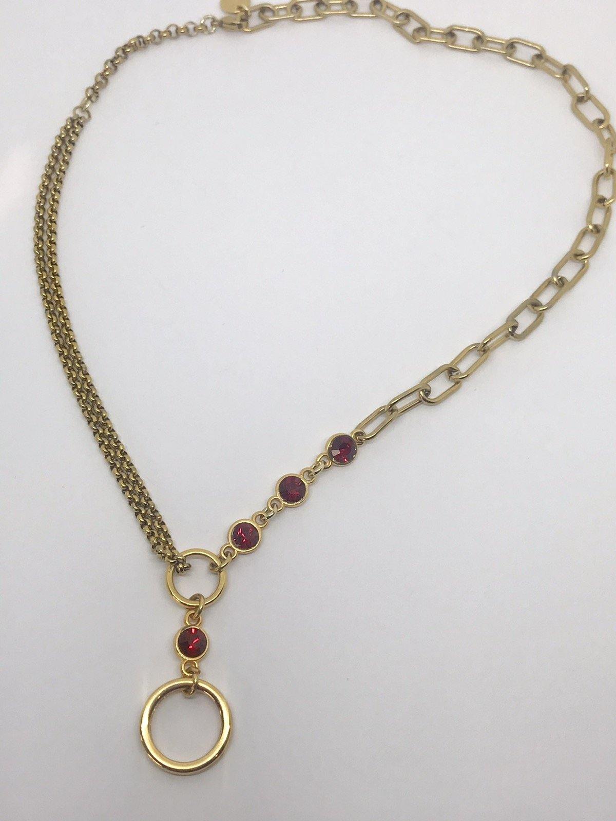 Vesta Donna ΚΟΛΙΕ ΜΕ ΚΟΚΚΙΝΑ STRASS - Vesta Donna