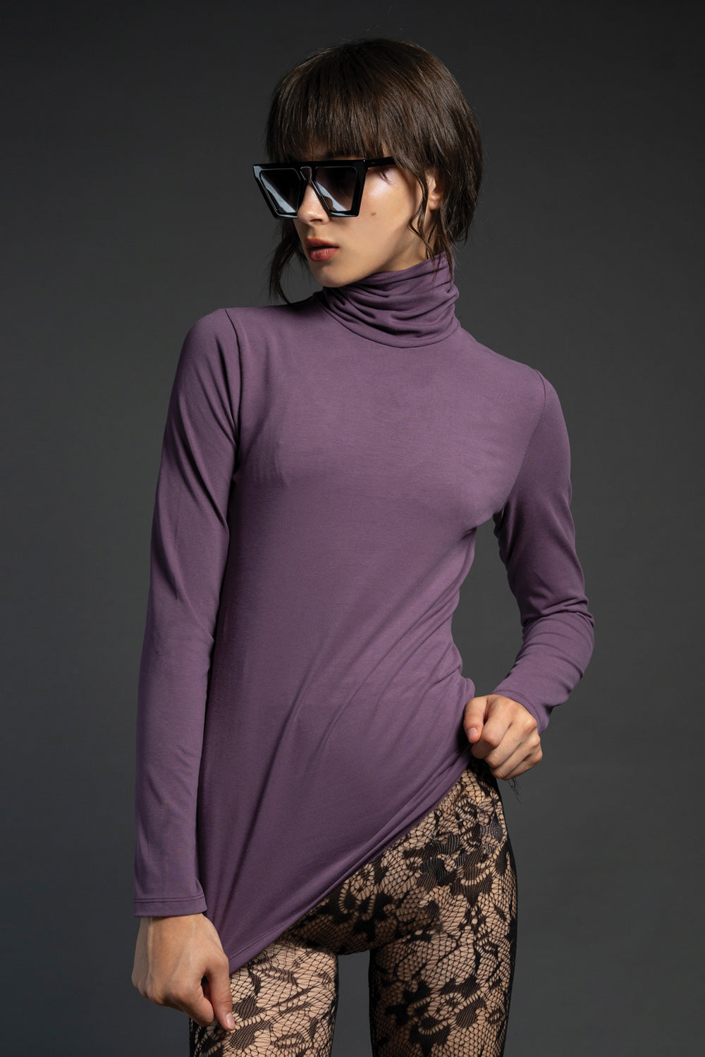 Peace & Chaos BASIC TURTLE NECK TOP - Vesta Donna