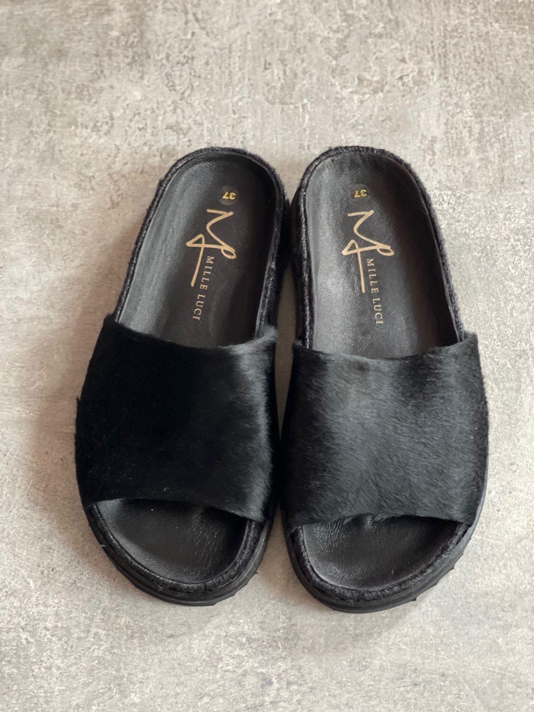 Mille Luci PONYSKIN SLIDERS - Vesta Donna