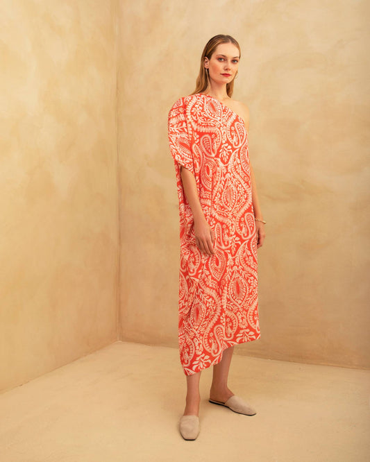 Moutaki NASTAZIA ONE SLEEVE DRESS - Vesta Donna