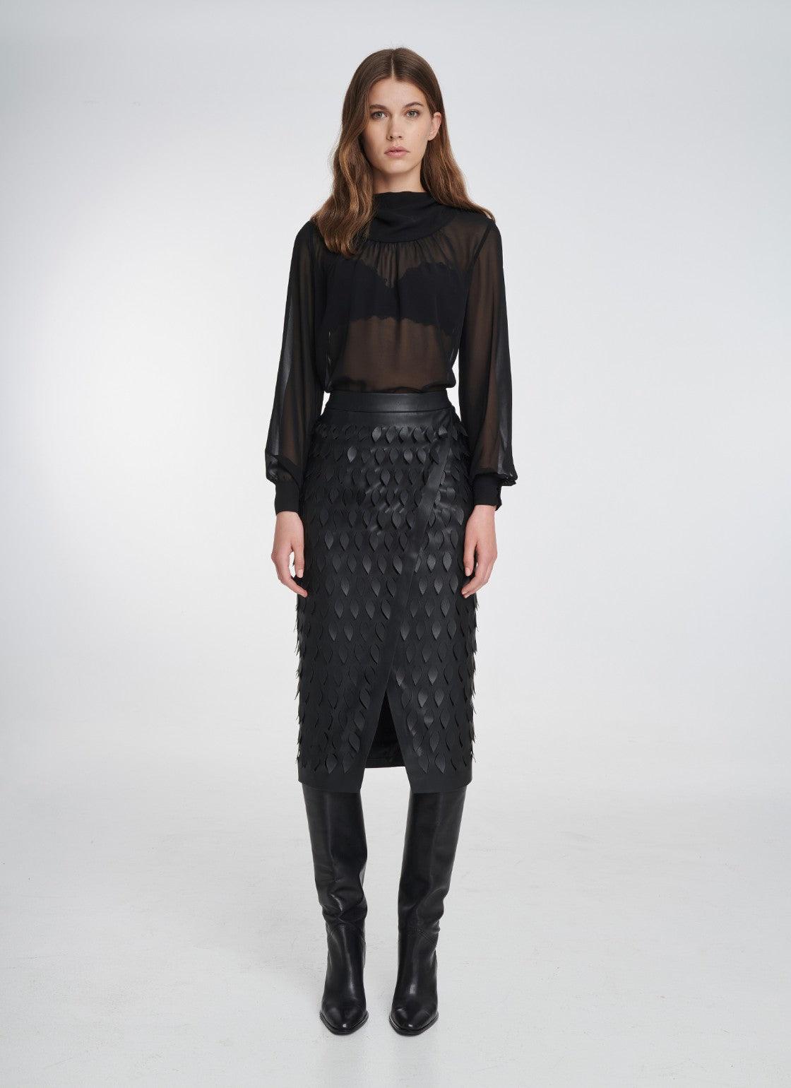 MIDI WRAP SKIRT - Vesta Donna