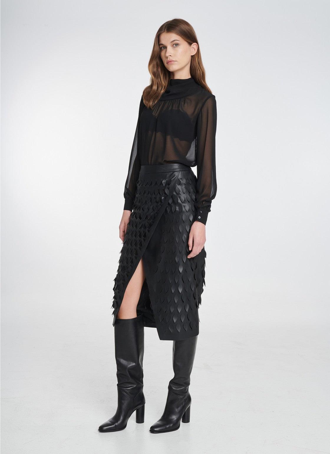 MIDI WRAP SKIRT - Vesta Donna