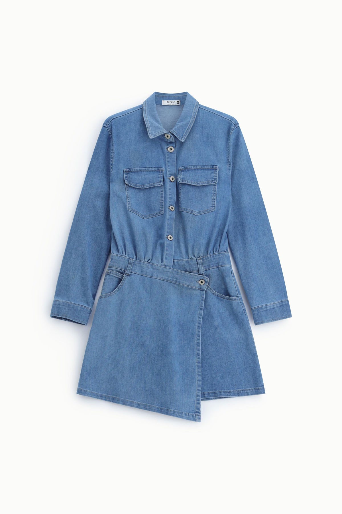 LUNA DENIM SHIRT DRESS