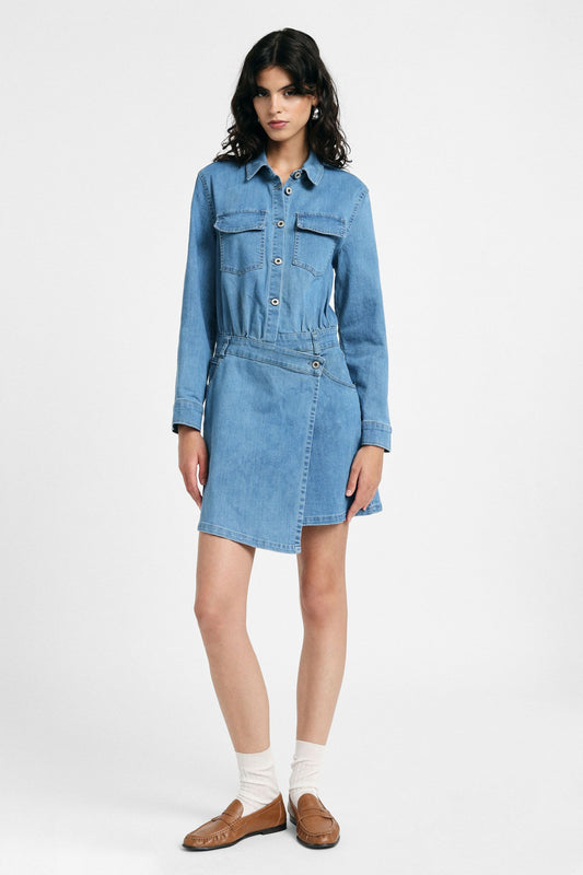 LUNA DENIM SHIRT DRESS