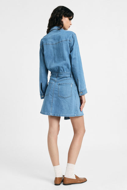 LUNA DENIM SHIRT DRESS