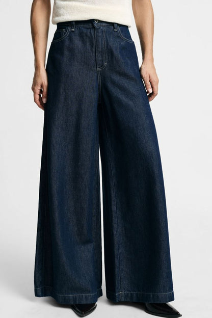 ELENA WIDE DENIM PANTS